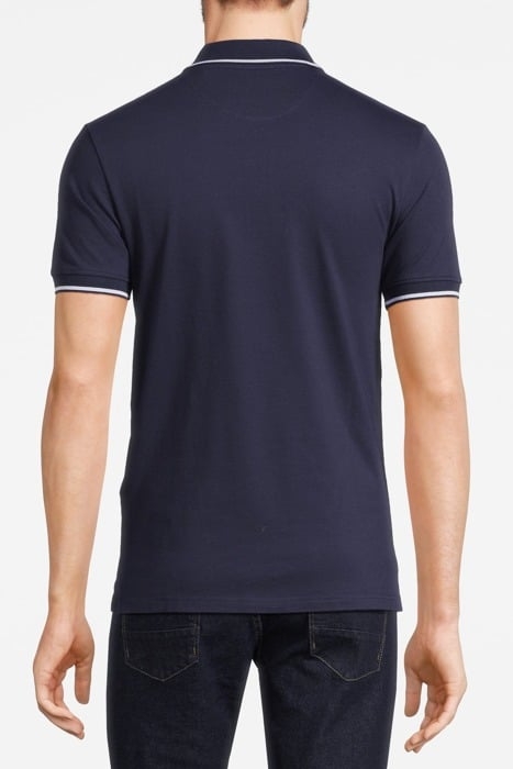 TIPPED POLO SHIRT NAVY/ WHITE 2