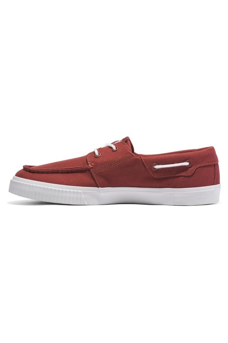 MYLO BAY LOW LACE UP SNEAKER DARK RED CANVAS 6