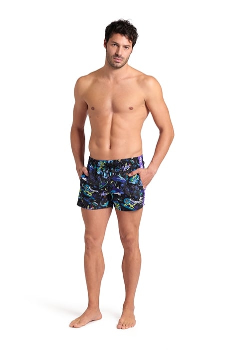 MEN'S ARENA FUN PLANET X-SHORT BLACK MULTI 3