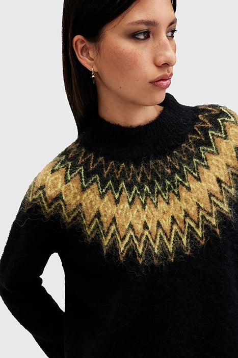 CLYDE FUNNEL NECK BLACK 5