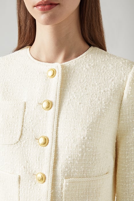 ALEXA TWEED JACKET CREAM 4
