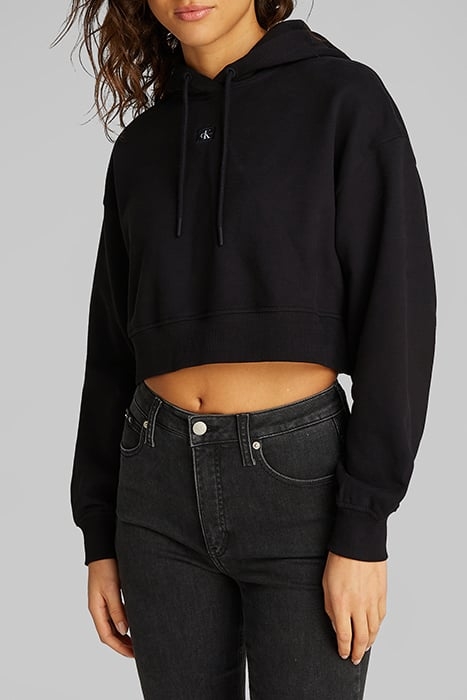 WOVEN LABEL HOODIE CK BLACK 1