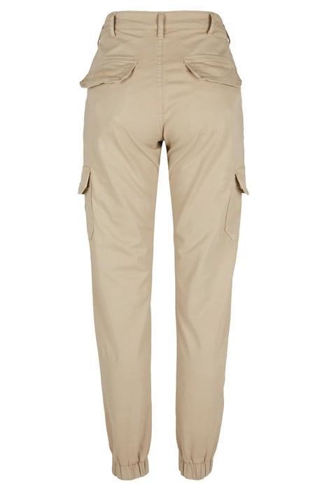 LADIES HIGH WAIST CARGO PANTS CONCRETE 5