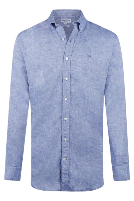 COTTON LINEN SHIRT VINTAGE BLUE 4