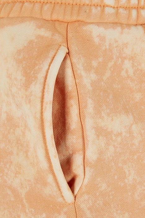 LADIES TOWEL WASHED SWEAT SHORTS PALEORANGE 8