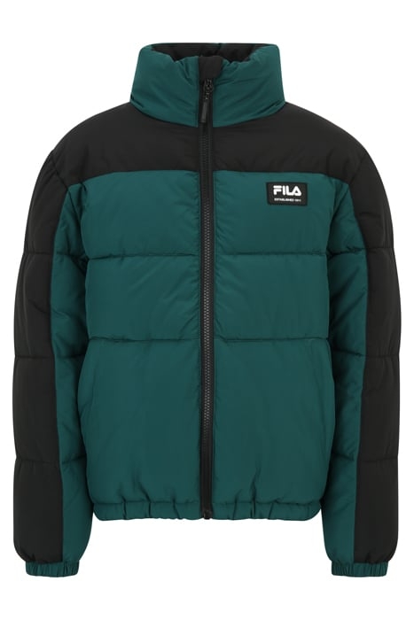 THALWENDEN BLOCKED PUFF JACKET FOREST BIOME-BLACK 1