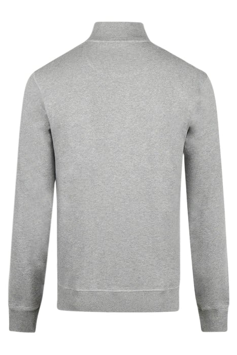ZIP MOCK SWEATSHIRT MEDIUM GREY MELANGE 5