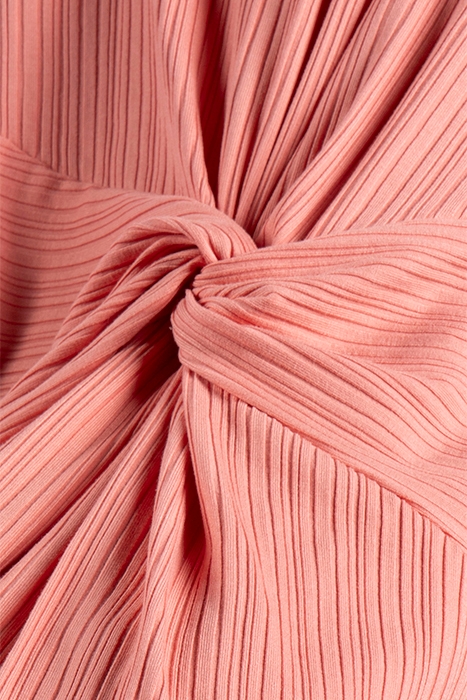 GUESS ECO OLGA FRILL DRESS PEACH CORAL 3