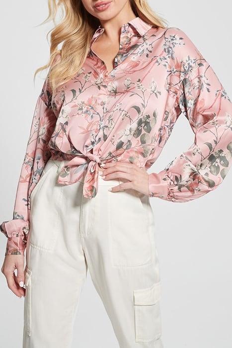 LS BOWED JUN SHIRT EUCALYPTUS FLORAL PR 6
