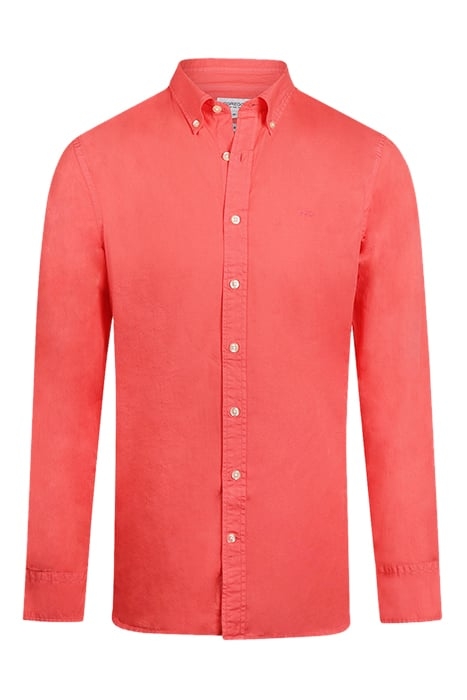 SUMMER POPLIN SHIRT CORAL RED 1
