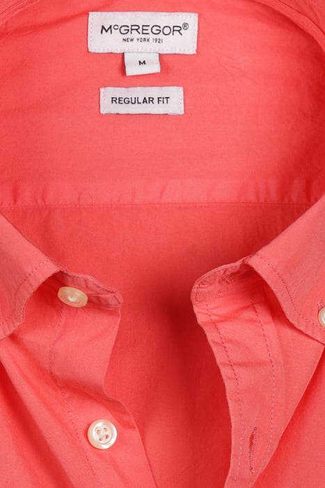 SUMMER POPLIN SHIRT CORAL RED 4