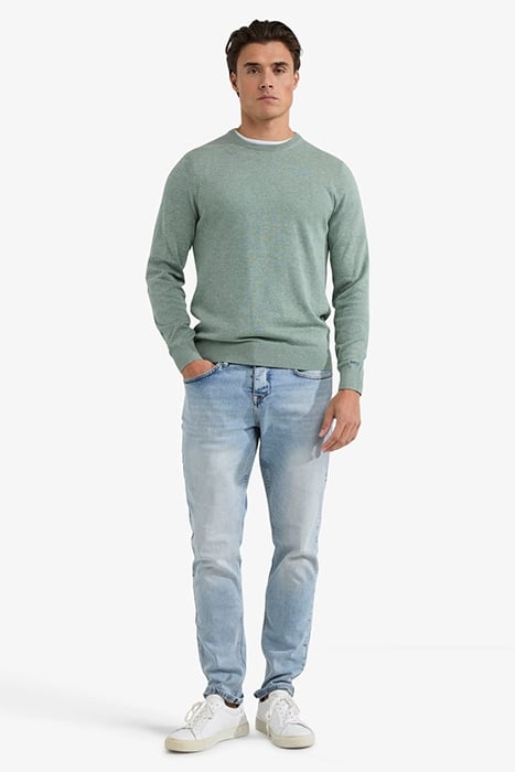 C-NECK SWEATER ICE GREEN 2