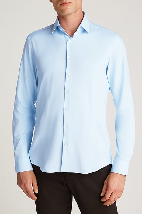 PERFORMANCE SOLID SLIM FIT CALM BLUE 1