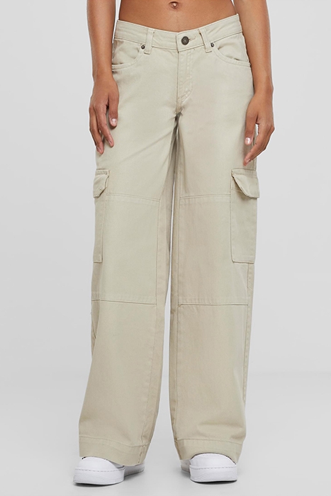 LADIES LOW WAIST CARGO DENIM OFFWHITE RAW 1
