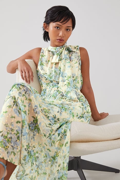 ROBYN PETITE MIDI DRESS CREAM 4