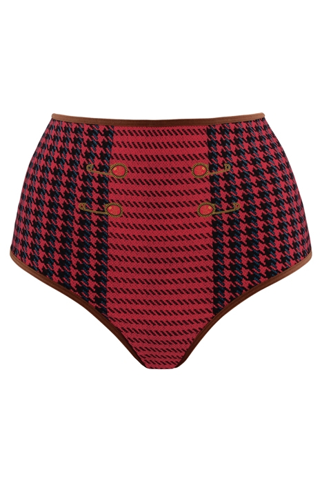 ARASAID RED PIED DE POULE 3