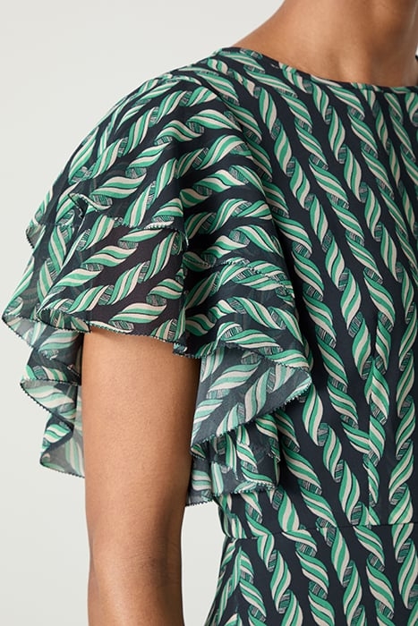 AGNES RIBBON MIDI DRESS BLUE 5