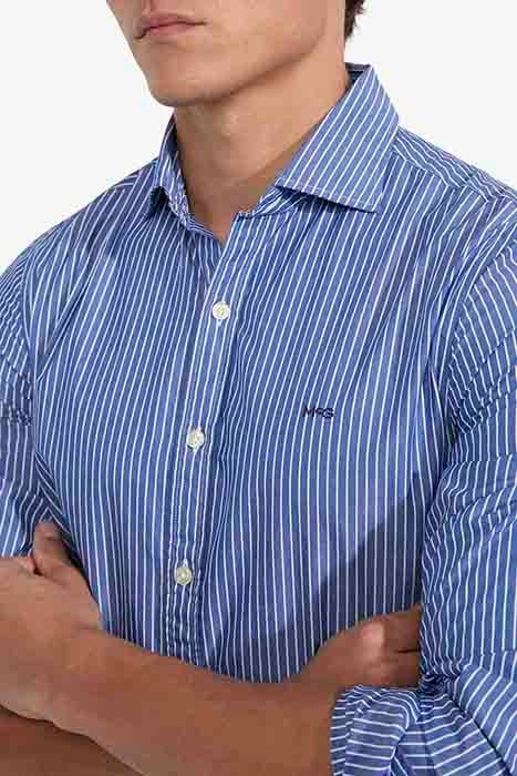 STRIPE SHIRT MEDIUM BLUE 7