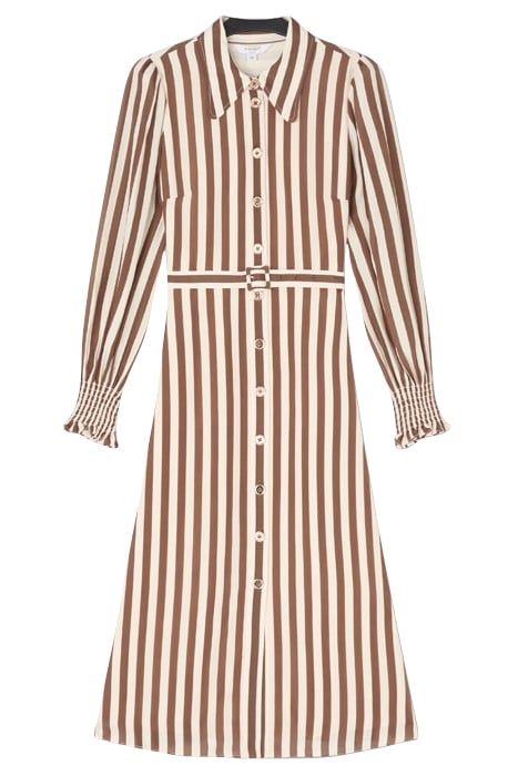 EMELIA SHIRT SHIRT DRESS BROWN 3