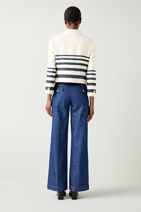 BELLMER TWEED JACKET CREAM/NAVY 2