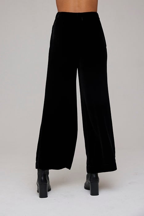 PLEATED WIDE LEG TROUSER BLACK 2