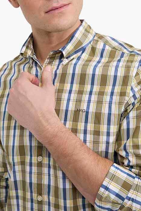 SUMMER CHECK SHIRT OLIVE 6