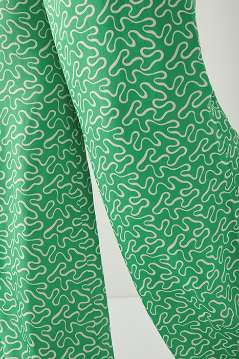 ESME RIBBON WIDE-LEG & FLARED JEANS GREEN 4