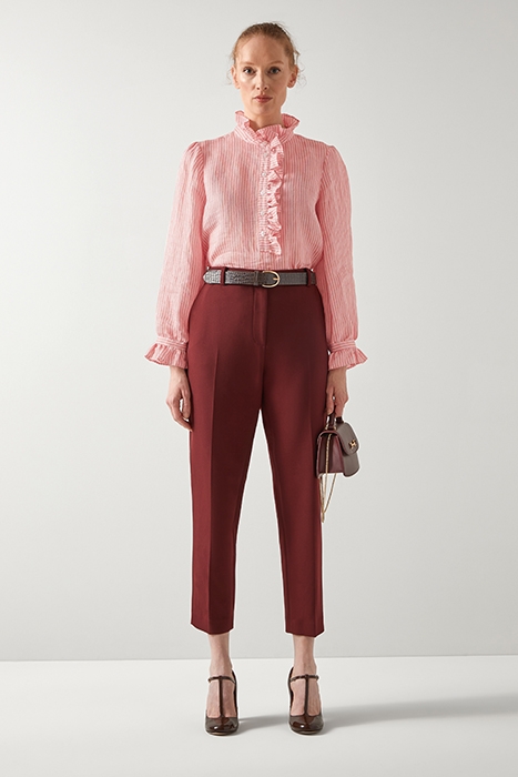 CAMILE STRIPE BLOUS PINK 1