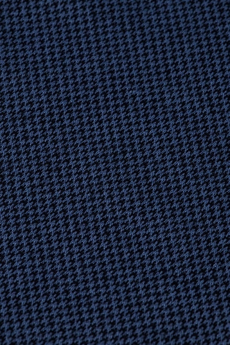 BIRDSEYE JACQUARD CAMP SHIRT BLACK/BLUE 3