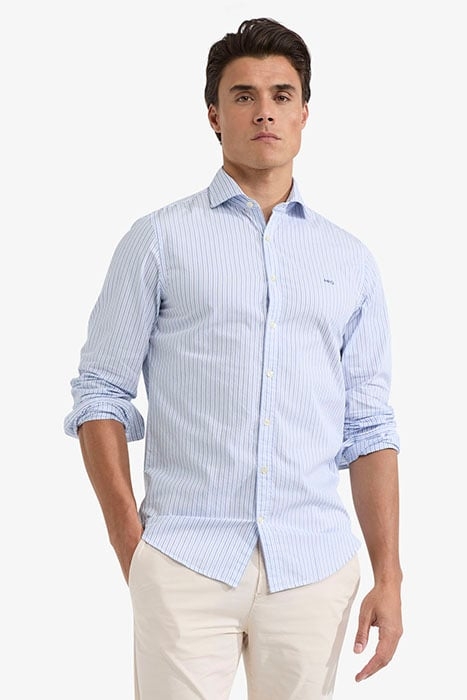 STRIPE SHIRT MEDIUM BLUE 1