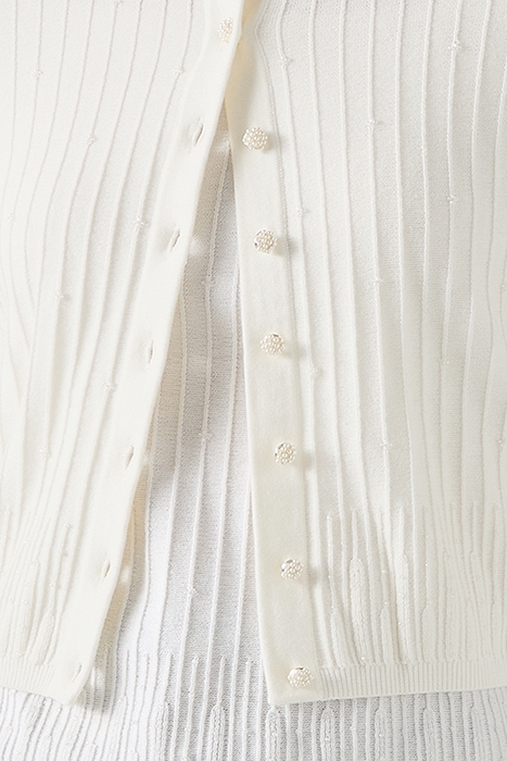 MARIA BEADED CARDIGAN IVORY 5