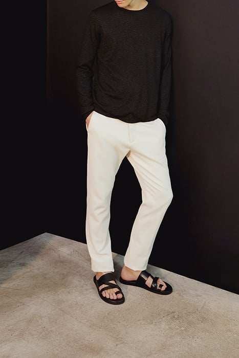 PURE EDITION – BLACK GLITTERY WOOL KNIT SWEATER 6