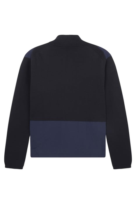 MENS CARDIGAN ZIP THRU HAPPY VERY DARK NAVY 5