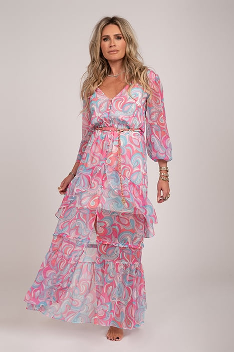 CHIOS MAXI DRESS STAR WHITE 1