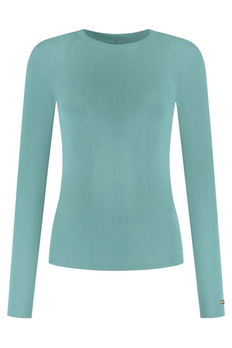 JOLIE TOP LS ROUND NECK DEEP OCEAN GREEN 1