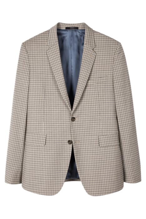 MENS SLIM FIT 2 BTN JACKET CREAM 1