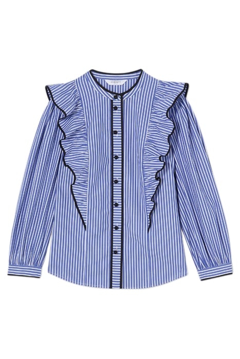 LUCAN STRIPED BLOUS BLUE/WHITE 4