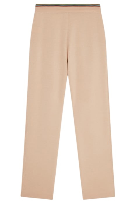 WOMENS KNITTED TROUSER LIGHT BEIGE 2