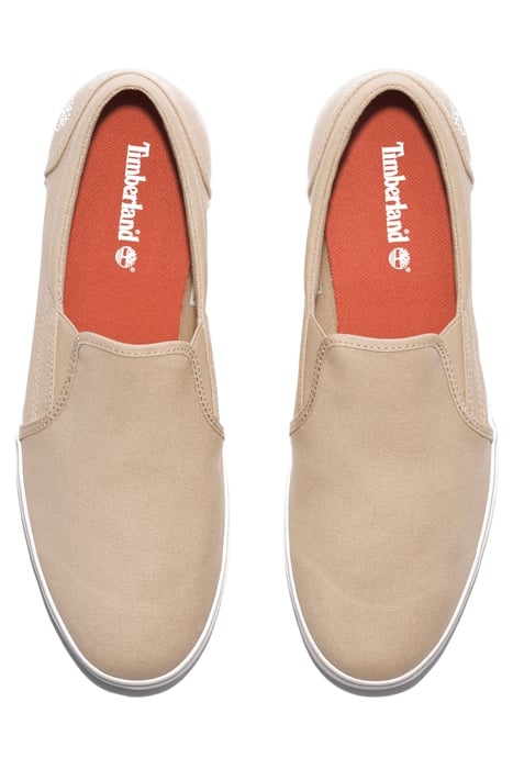 SKAPE PARK LOW SLIP ON SNEAKER LIGHT BEIGE CANVAS 3