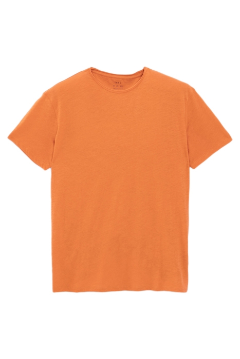 ORANGE ORGANIC COTTON ESSENTIAL ROUND-NECK T-SHIRT 5