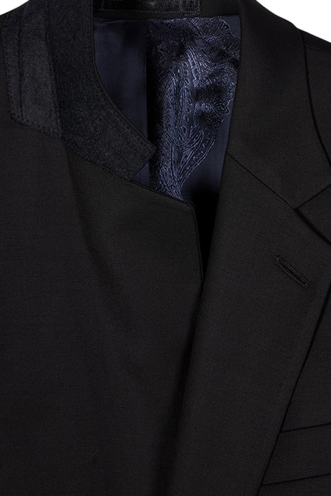 GENTS TAILORED FIT 2 BUTTON JACKET BLACK 5