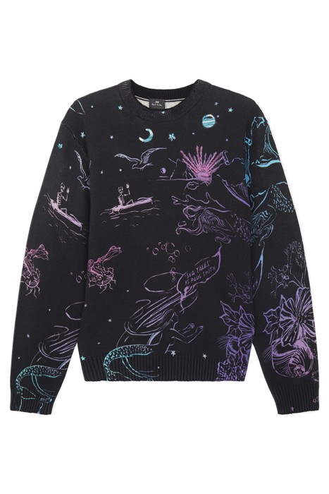 MENS SWEATER CREW NECK PRINTED 1