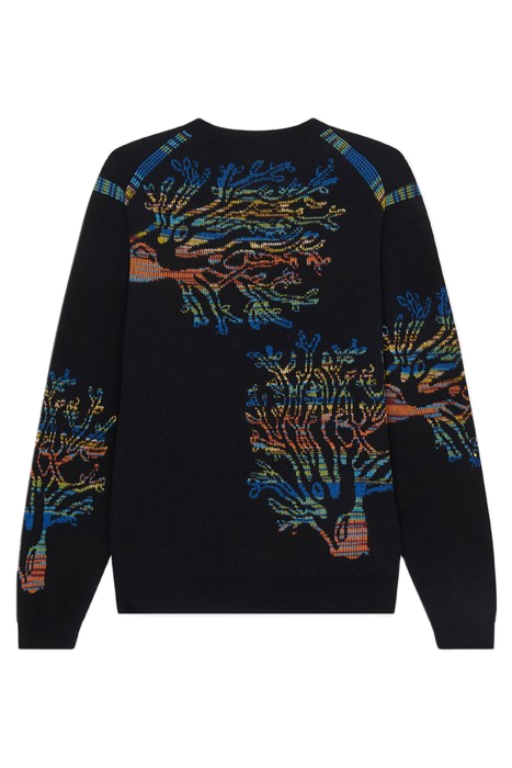 MENS SWEATER CREW NECK BLACK 2