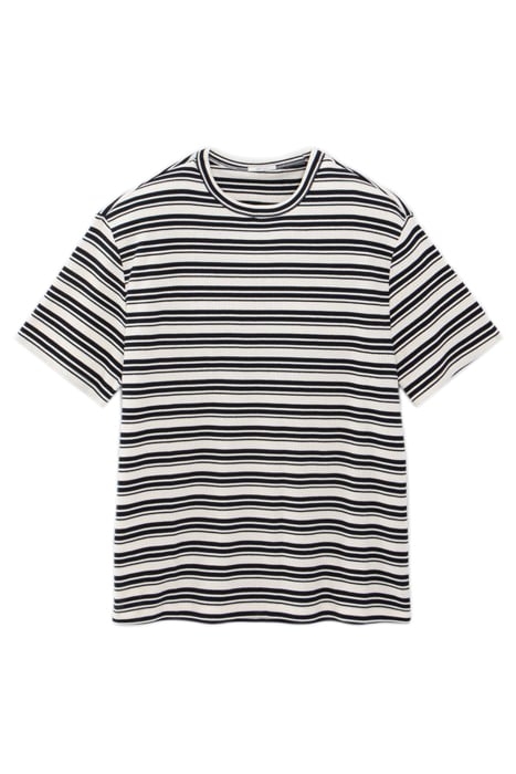 CHALK T-SHIRT WITH NAVY SAILOR STRIPES 4