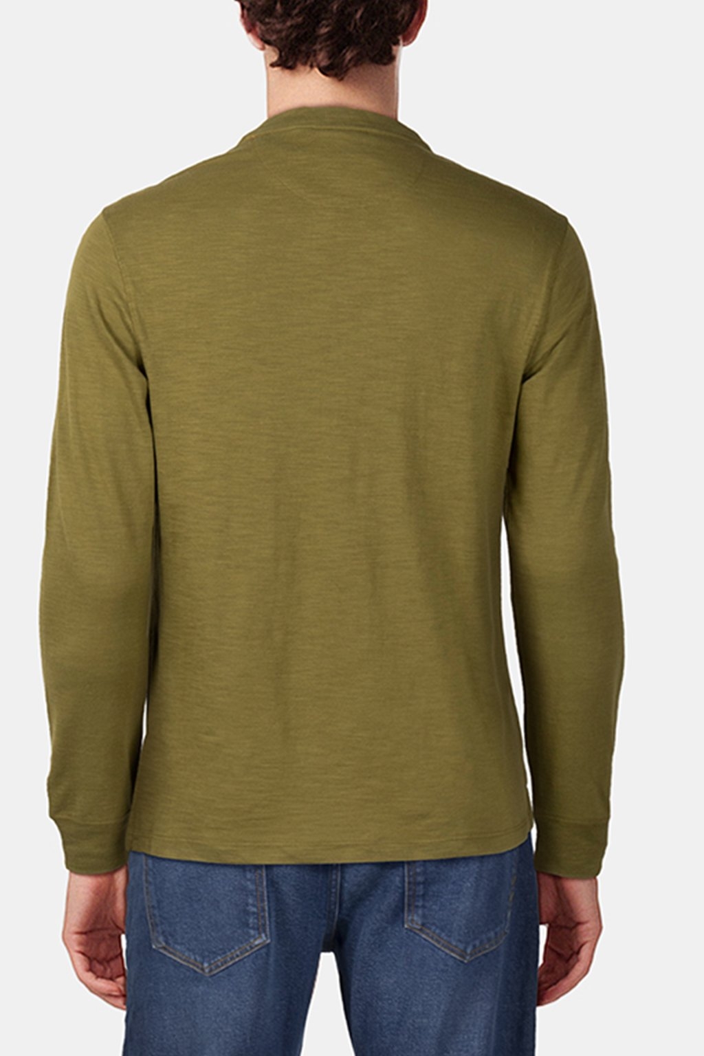 LS SLUB HENLEY MOSS GREEN 2