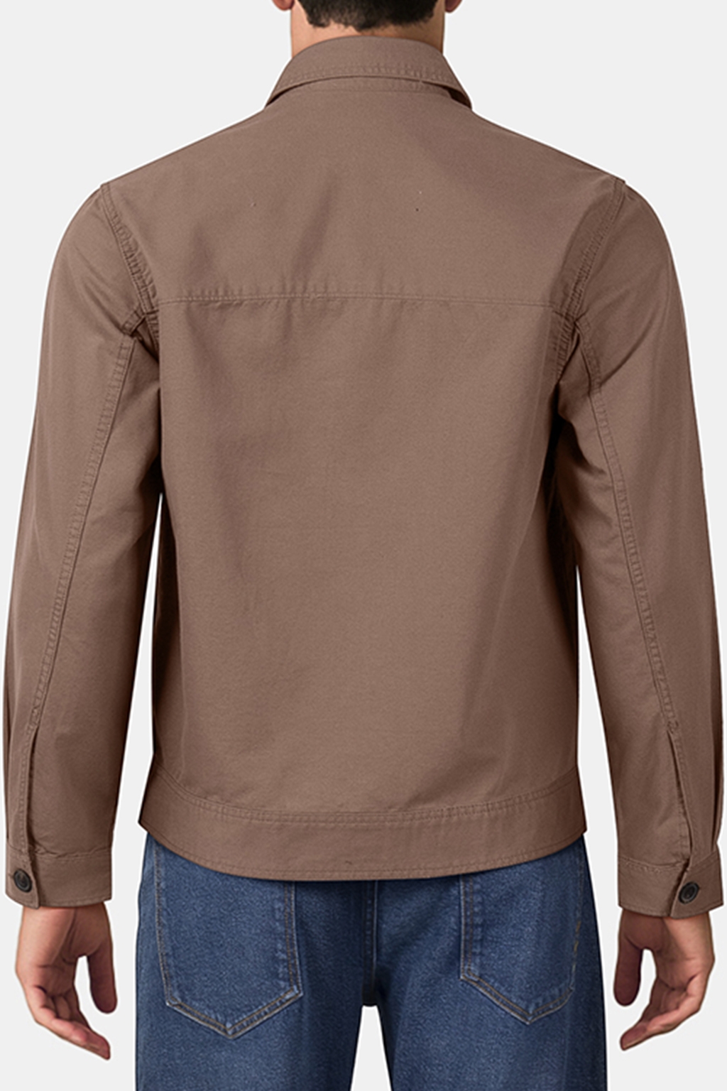 SHORT CANVAS JACKET CAPPUCHINO 2