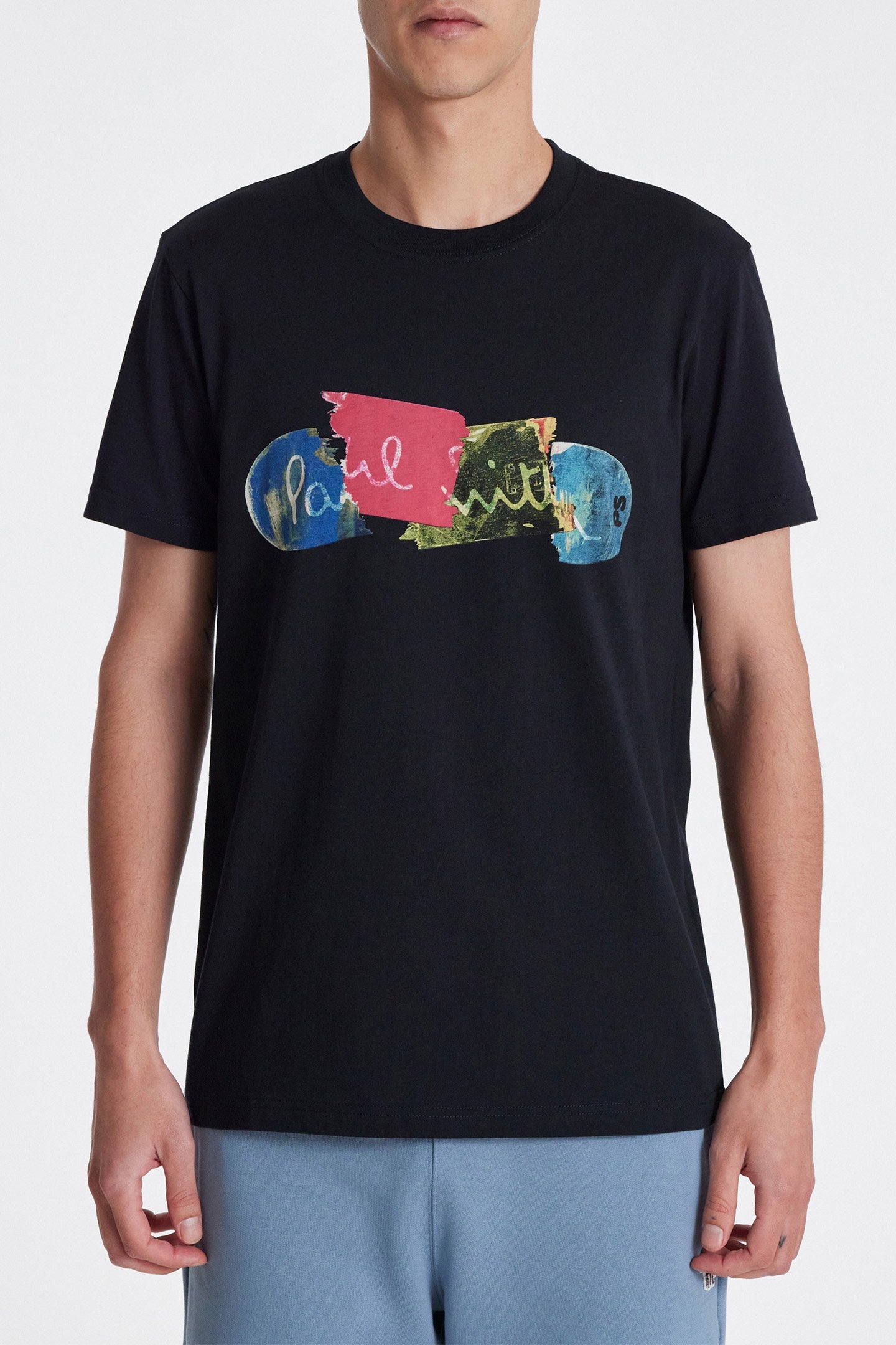 MENS SLIM FIT T-SHIRT BROKEN BOARD VERY DARK NAVY 1