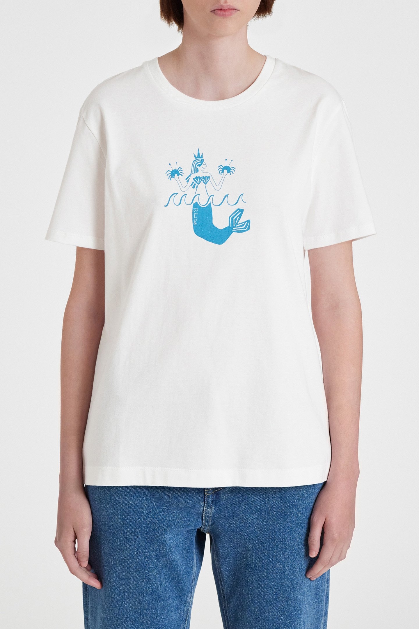 WOMENS MERMAID T-SHIRT WHITE 1