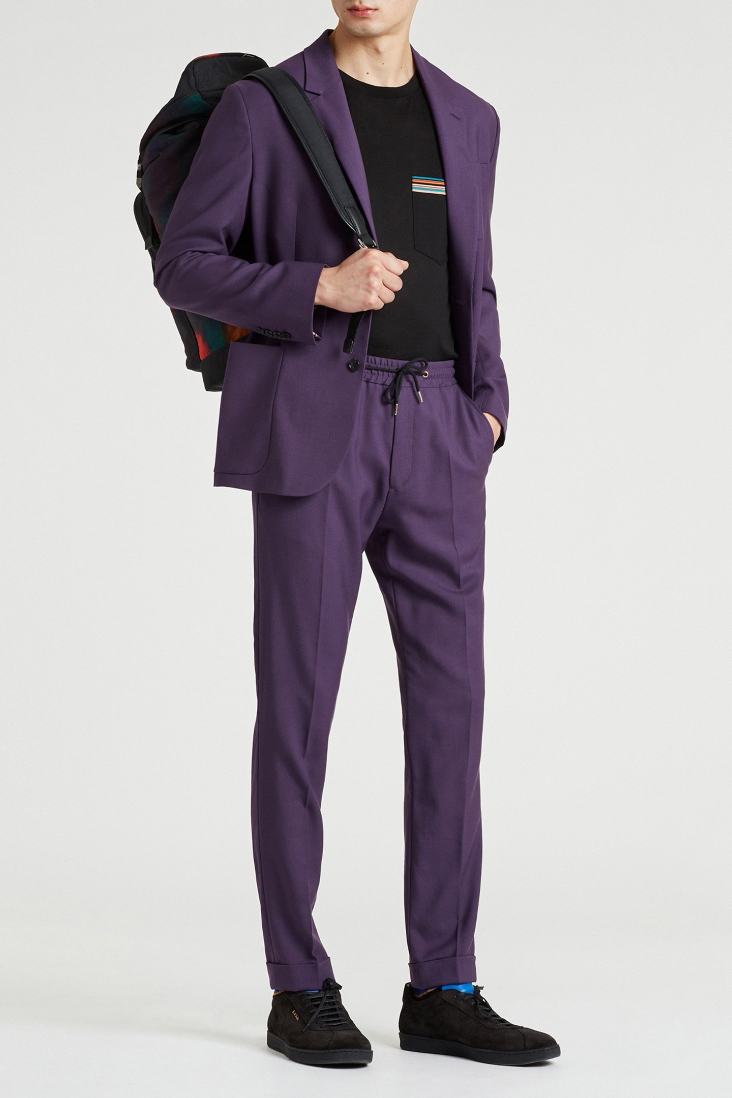 MENS 2 BTN PATCH POCKET JACKET INKY BLUE 4