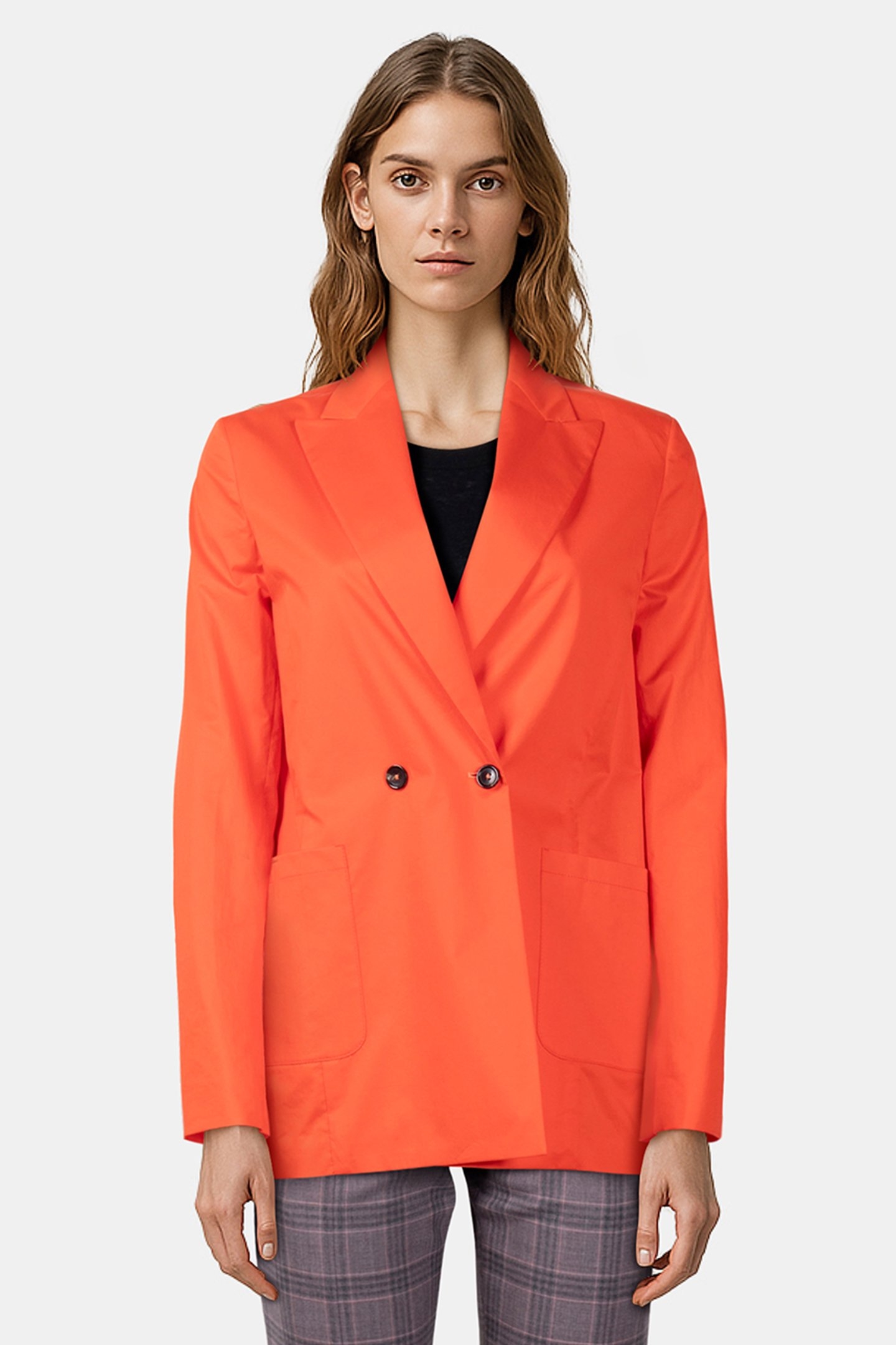 WOMENS BUGGY LINED JACKET CORAL RED 1